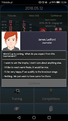 True Football National Manager - Gameplay image of android game