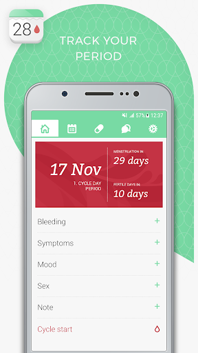 Easy Period Calendar ovulation - عکس برنامه موبایلی اندروید