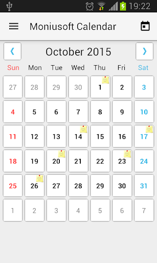 Moniusoft Calendar - Image screenshot of android app