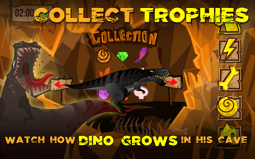 Dino the Beast Dinosaur Game - Gameplay image of android game