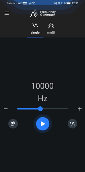 Frequency Generator (Sound) - Image screenshot of android app