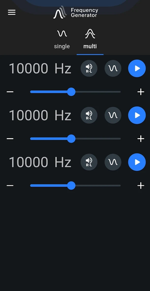 Frequency Generator (Sound) - Image screenshot of android app