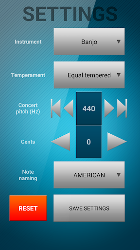 Perfect Guitar Tuner - Image screenshot of android app