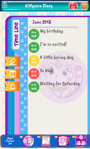Kittycorn Diary for Kids - عکس برنامه موبایلی اندروید