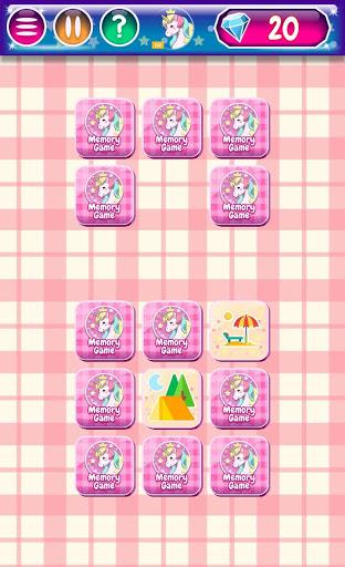Unicorn Memory Game - Gameplay image of android game