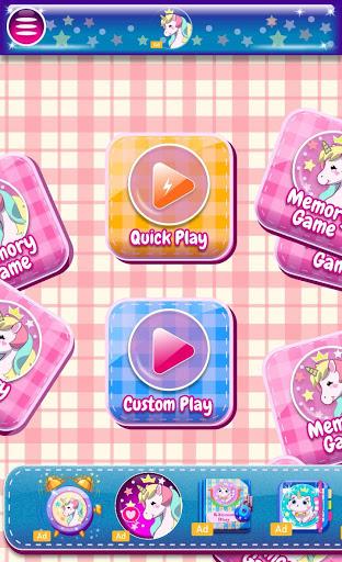 Unicorn Memory Game - Gameplay image of android game