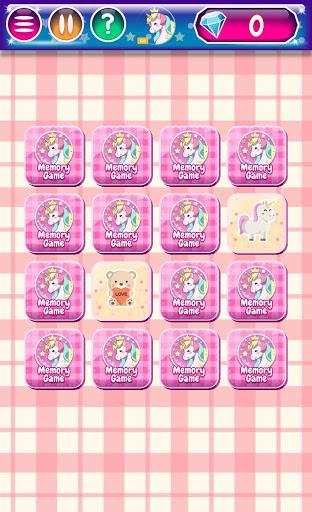 Unicorn Memory Game - Gameplay image of android game