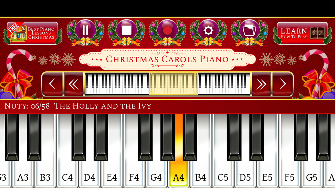 Christmas Carols Piano - Image screenshot of android app