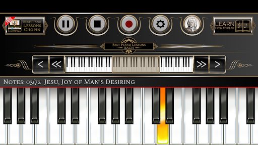 Piano Lessons Bach - Image screenshot of android app