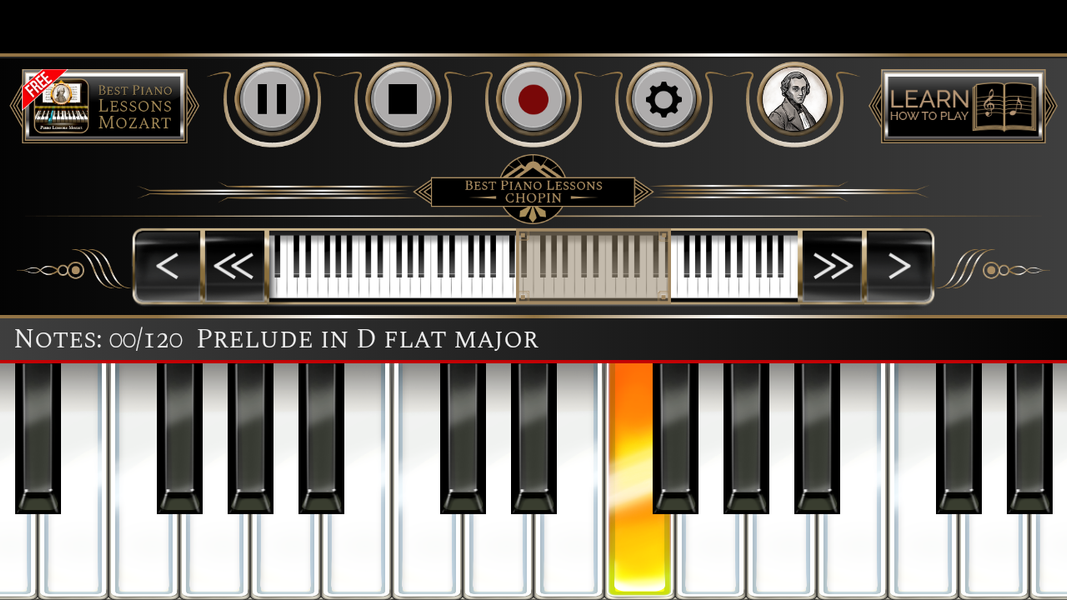 Piano Lessons Chopin - Image screenshot of android app