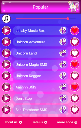 Unicorn Ringtones - عکس برنامه موبایلی اندروید