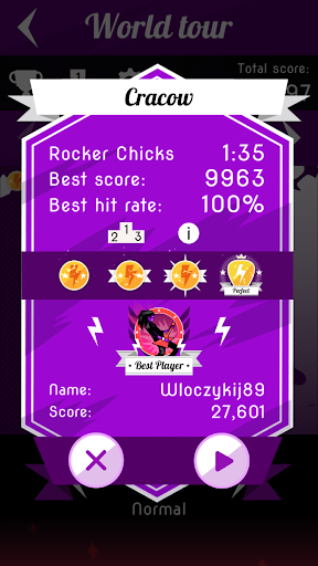 Rock Challenge: Electric Guitar Game - Gameplay image of android game