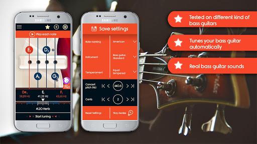 Master Bass Guitar Tuner - Image screenshot of android app