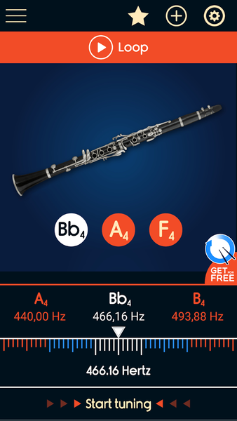 Master Clarinet Tuner - Image screenshot of android app