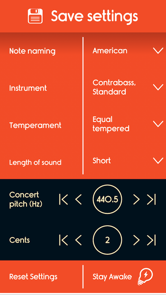 Master Double Bass Tuner - عکس برنامه موبایلی اندروید