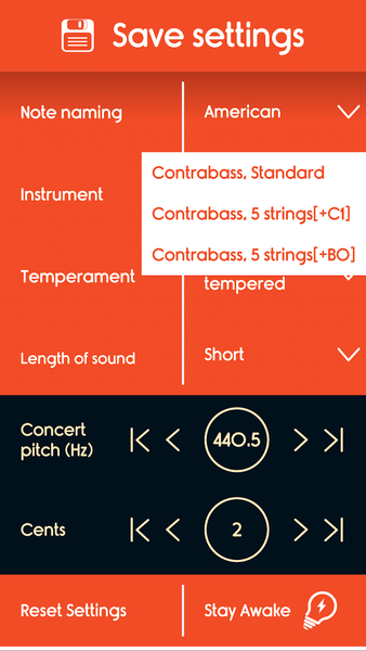 Master Double Bass Tuner - عکس برنامه موبایلی اندروید