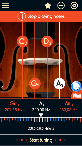 Master Double Bass Tuner - Image screenshot of android app