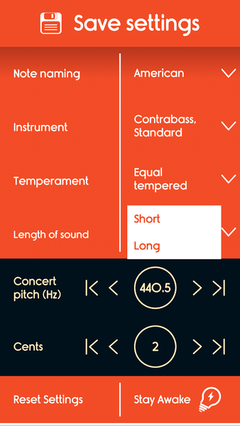 Master Double Bass Tuner - عکس برنامه موبایلی اندروید