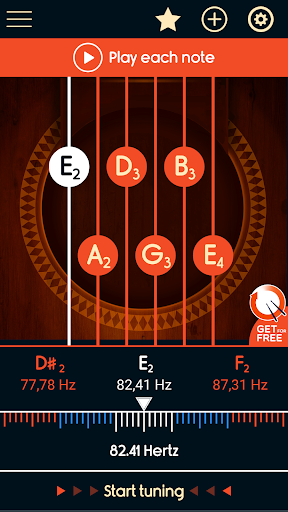 Master Guitar Tuner - Image screenshot of android app