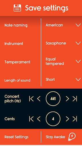 Master Saxophone Tuner - عکس برنامه موبایلی اندروید