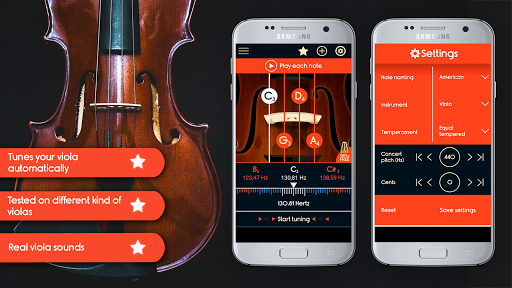 Master Viola Tuner - Image screenshot of android app