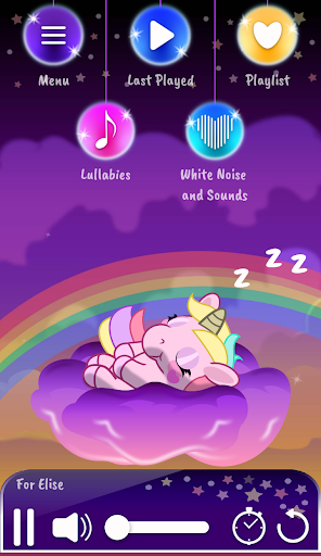 Unicorn Lullabies & White Noise - عکس برنامه موبایلی اندروید