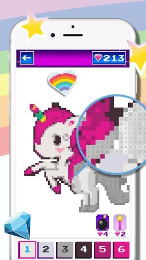 Unicorn Pixel - Color by Number - Image screenshot of android app