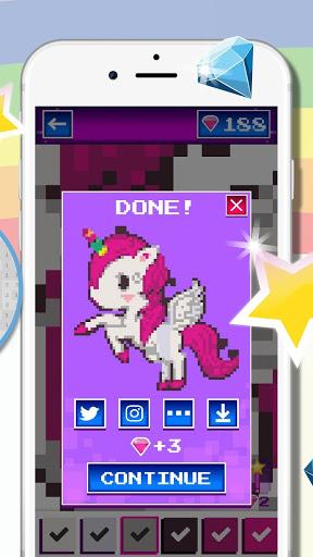 Unicorn Pixel - Color by Number - Image screenshot of android app