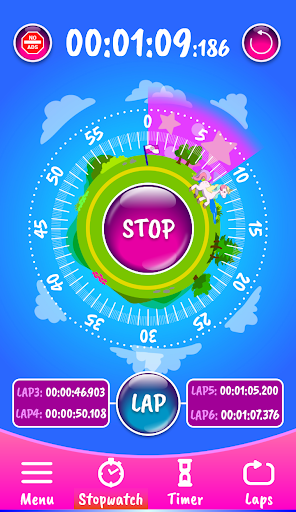 Unicorn Stopwatch & Timer - عکس برنامه موبایلی اندروید