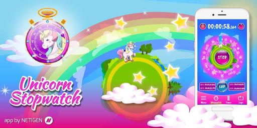 Unicorn Stopwatch & Timer - Image screenshot of android app