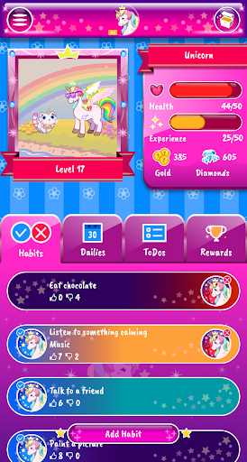 Unicorn To Do (habits) - Image screenshot of android app