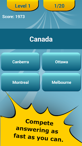 Geography Quiz - Gameplay image of android game