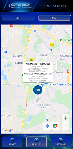 V-SPEED Speed Test - عکس برنامه موبایلی اندروید