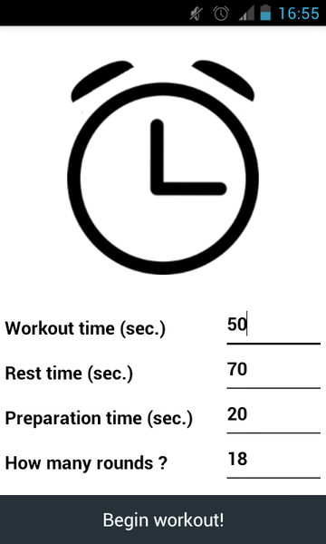 Interval Hit Timer - Image screenshot of android app