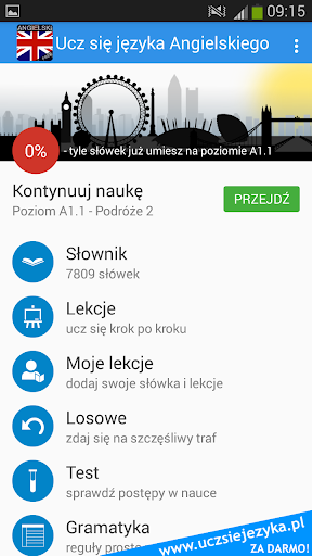 Angielski - Ucz się języka - Image screenshot of android app