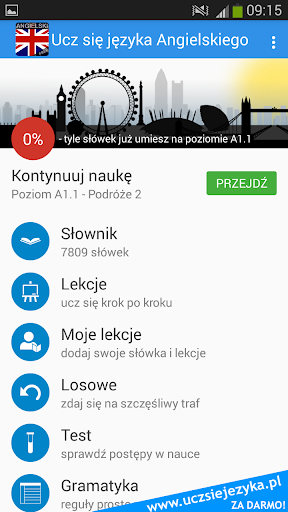 Angielski - Ucz się języka - عکس برنامه موبایلی اندروید