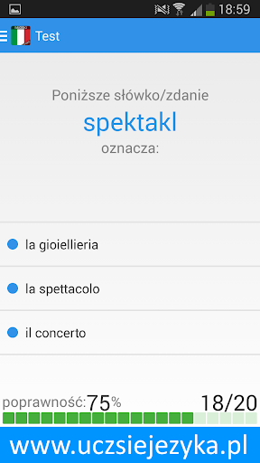 Włoski - Ucz się języka - Image screenshot of android app