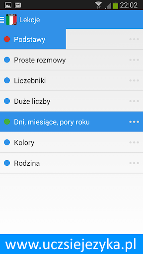 Włoski - Ucz się języka - Image screenshot of android app