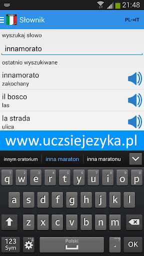 Włoski - Ucz się języka - Image screenshot of android app