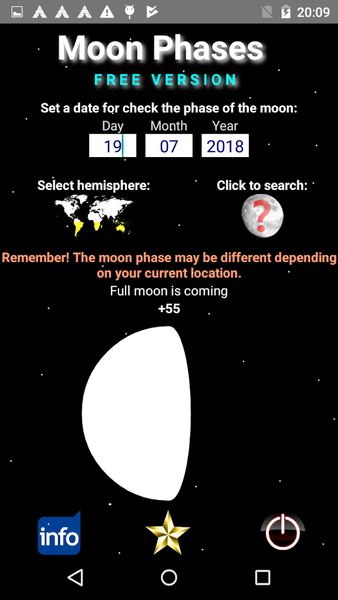 Moon Phases - عکس برنامه موبایلی اندروید