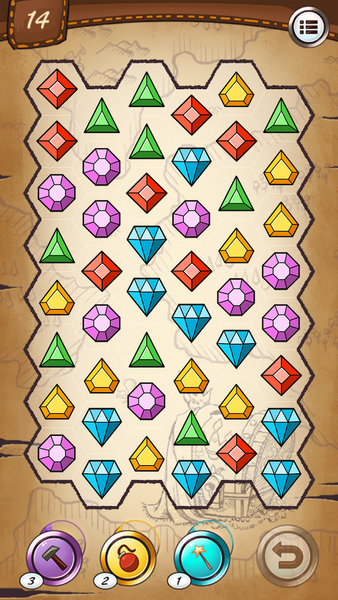 Jewels Treasure Hunter - عکس بازی موبایلی اندروید