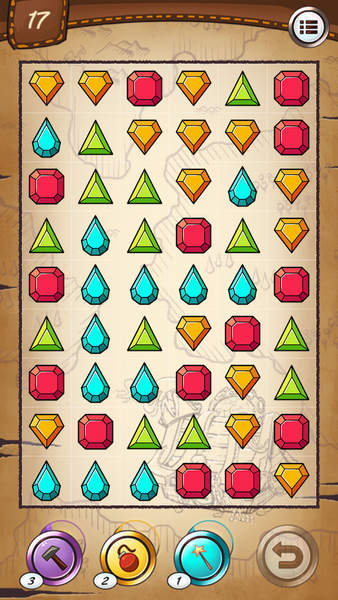 Jewels Treasure Hunter - عکس بازی موبایلی اندروید