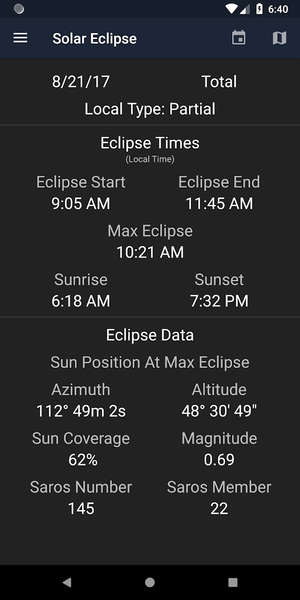 Planet's Position - عکس برنامه موبایلی اندروید