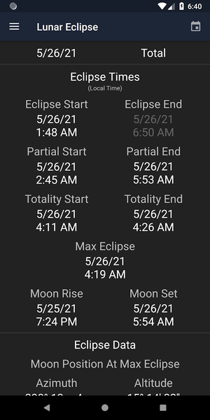 Planet's Position - عکس برنامه موبایلی اندروید