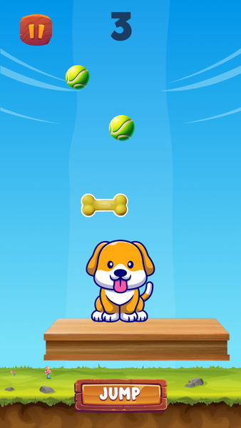 Hungry Jump: Jumping Dog - عکس بازی موبایلی اندروید