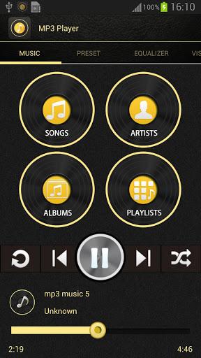 MP3 Player for Android - Image screenshot of android app