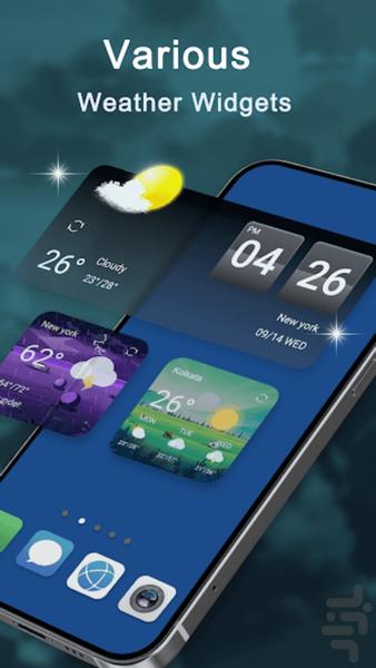 پیش بینی آب هوا - 2024 Weather Plus - عکس برنامه موبایلی اندروید