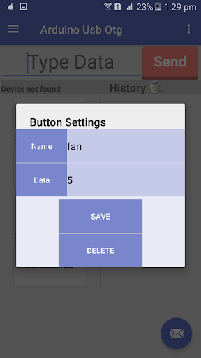 Arduino Android OTG USB - عکس برنامه موبایلی اندروید