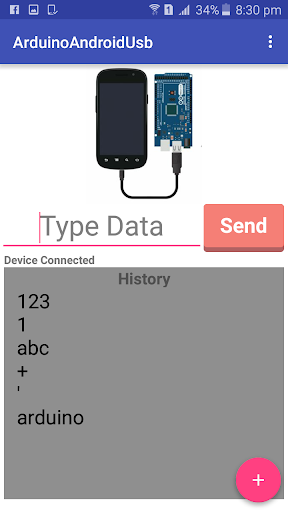 Arduino Android OTG USB - عکس برنامه موبایلی اندروید