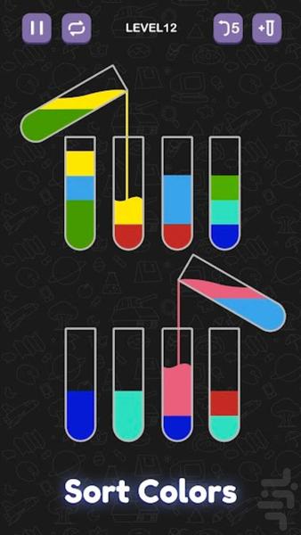 Color Sort Water 3 - Gameplay image of android game